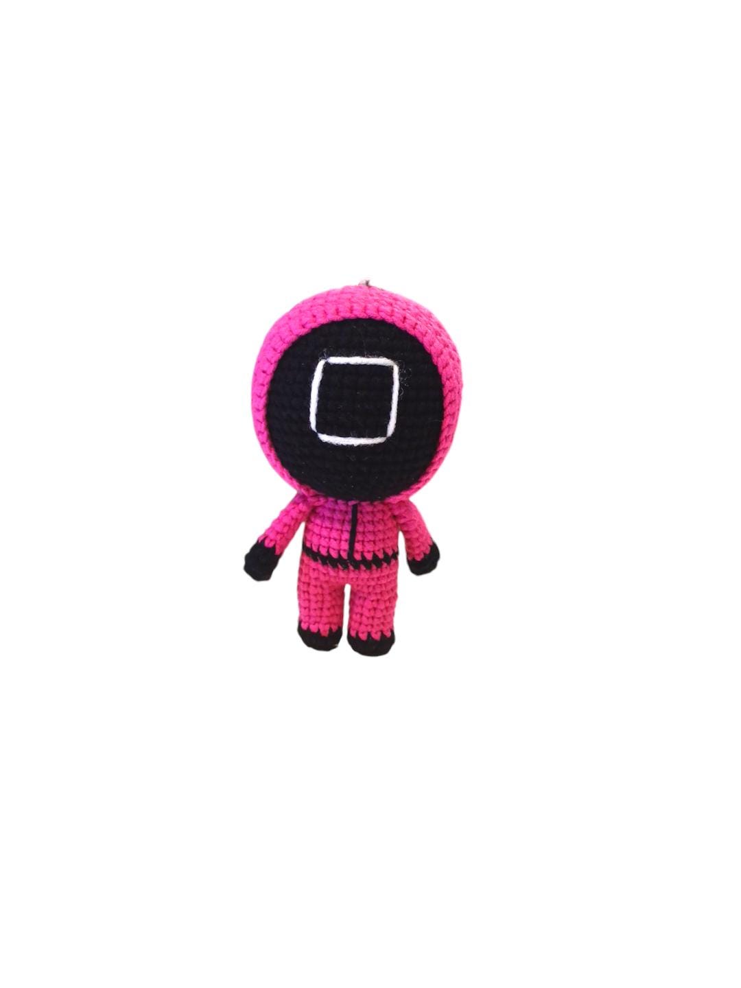 Crochet Squid Game Keychain: Kawaii Fan Collectible