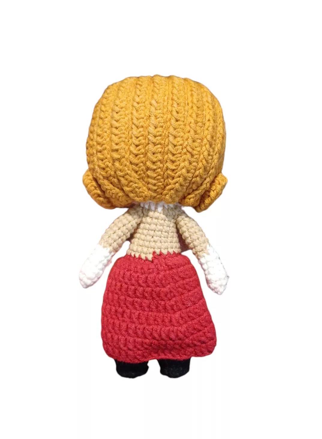 Crochet Folk Style Doll Gift Home Decor Handmade Amigurumi Soft Plush Doll