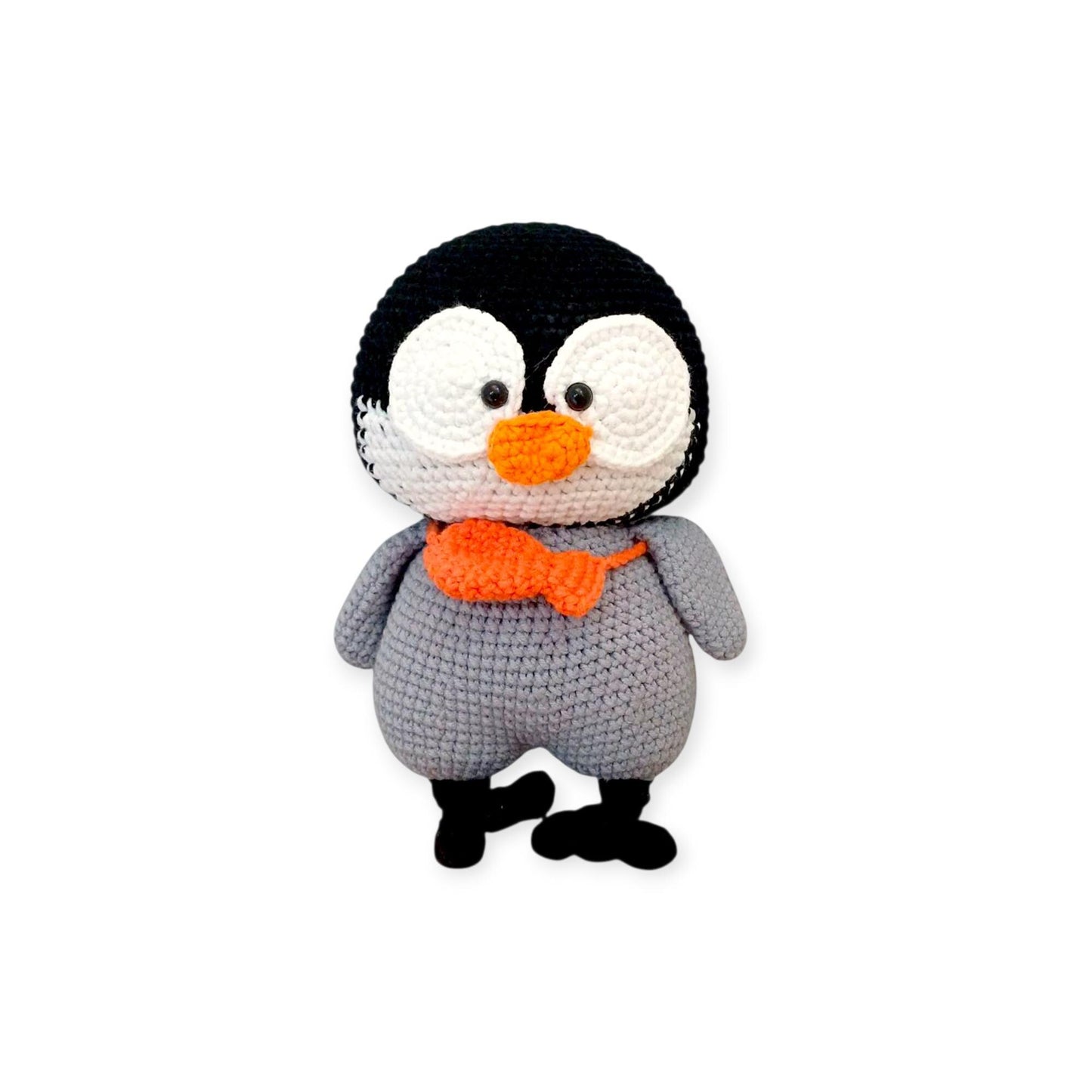 Crochet Penguin Plush, Handmade Nursery Decor