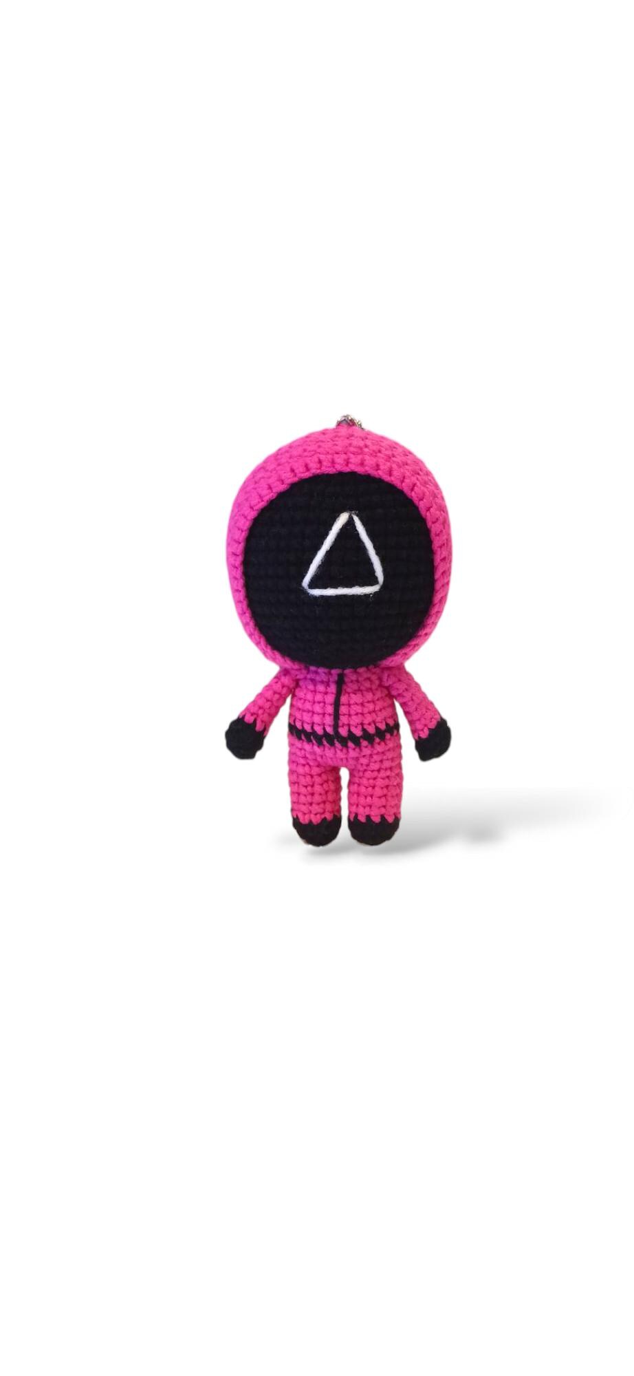 Crochet Squid Game Keychain: Kawaii Fan Collectible