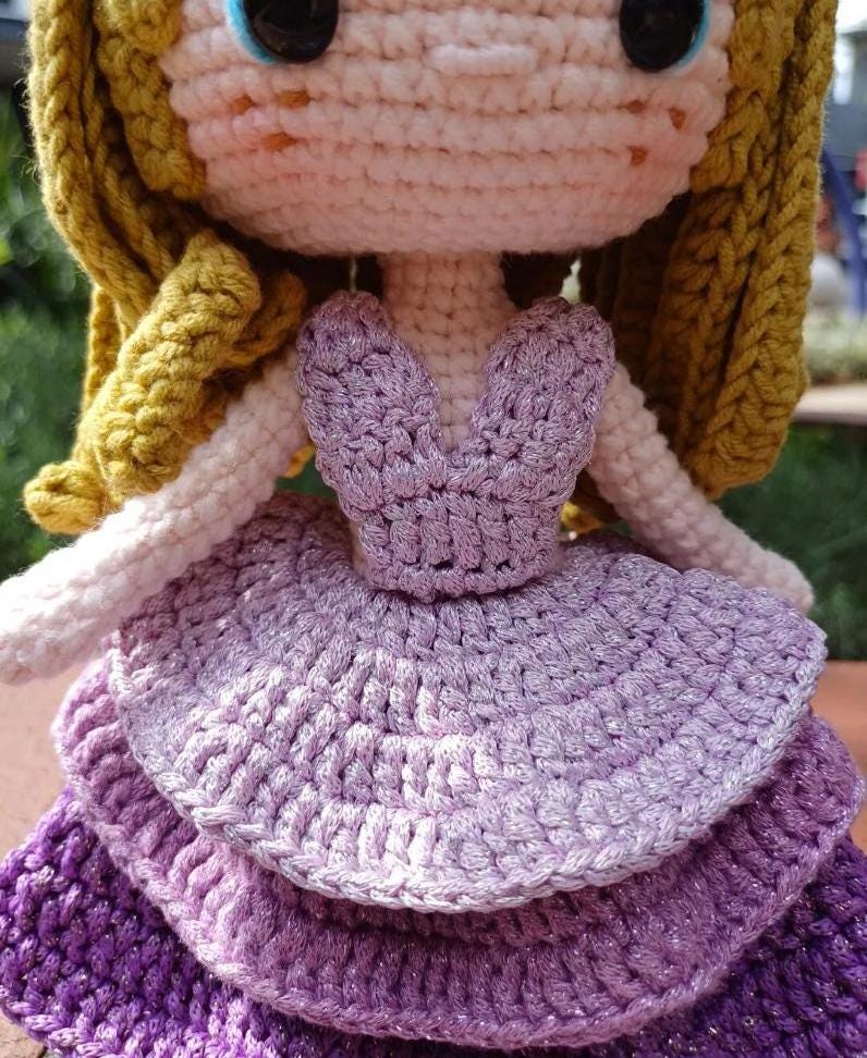 Crochet Pop Star Style Doll Gift Home Decor Handmade Amigurumi Soft Plush Doll