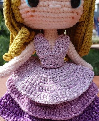 Crochet Pop Star Style Doll Gift Home Decor Handmade Amigurumi Soft Plush Doll