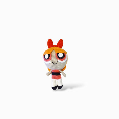 Inspired Power Puff Crochet Dolls- Birthday Gift Fan Collectibles Toys - Colorful Superhero Plush