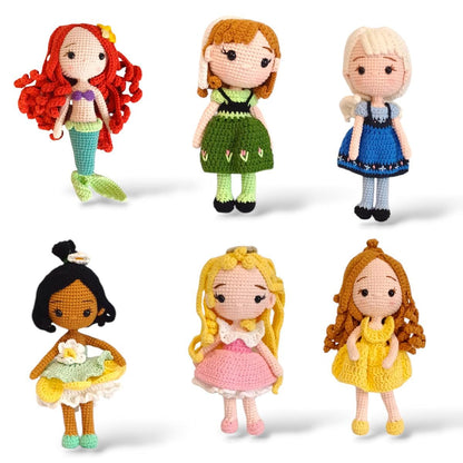 Crochet Princess Doll: Handmade Amigurumi Plush, Nursery Decor