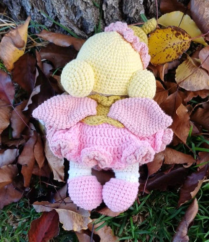 Crochet Woodland Plush Doll: Handmade Nursery Decor, Soft Amigurumi