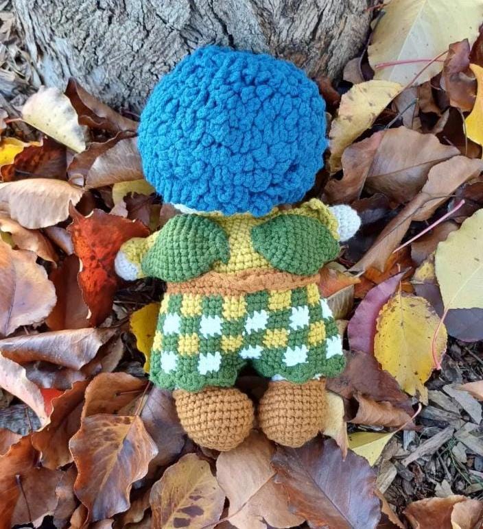 Crochet Woodland Plush Doll: Handmade Nursery Decor, Soft Amigurumi