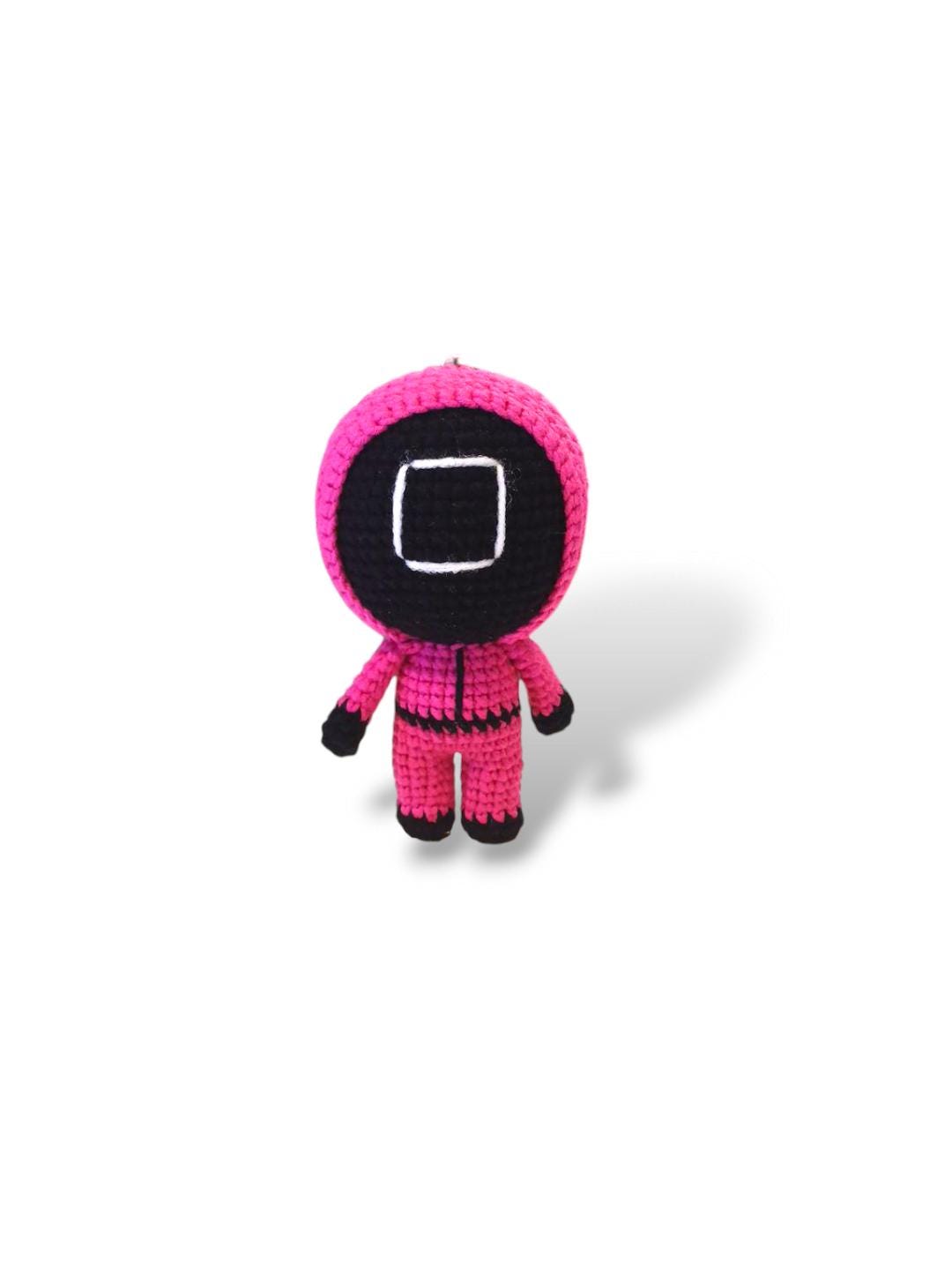 Crochet Squid Game Keychain: Kawaii Fan Collectible
