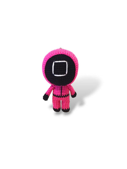 Crochet Squid Game Keychain: Kawaii Fan Collectible