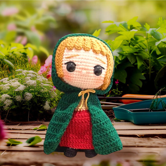 Crochet Folk Style Doll Gift Home Decor Handmade Amigurumi Soft Plush Doll