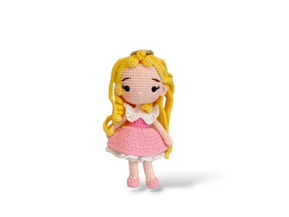 Crochet Princess Doll: Handmade Amigurumi Plush, Nursery Decor