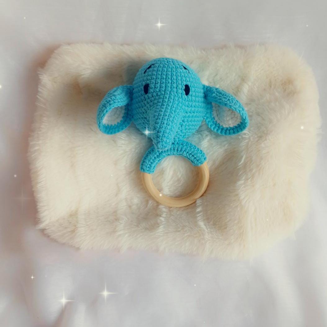 Crochet Animal Rattle: Handmade Newborn Baby Toy