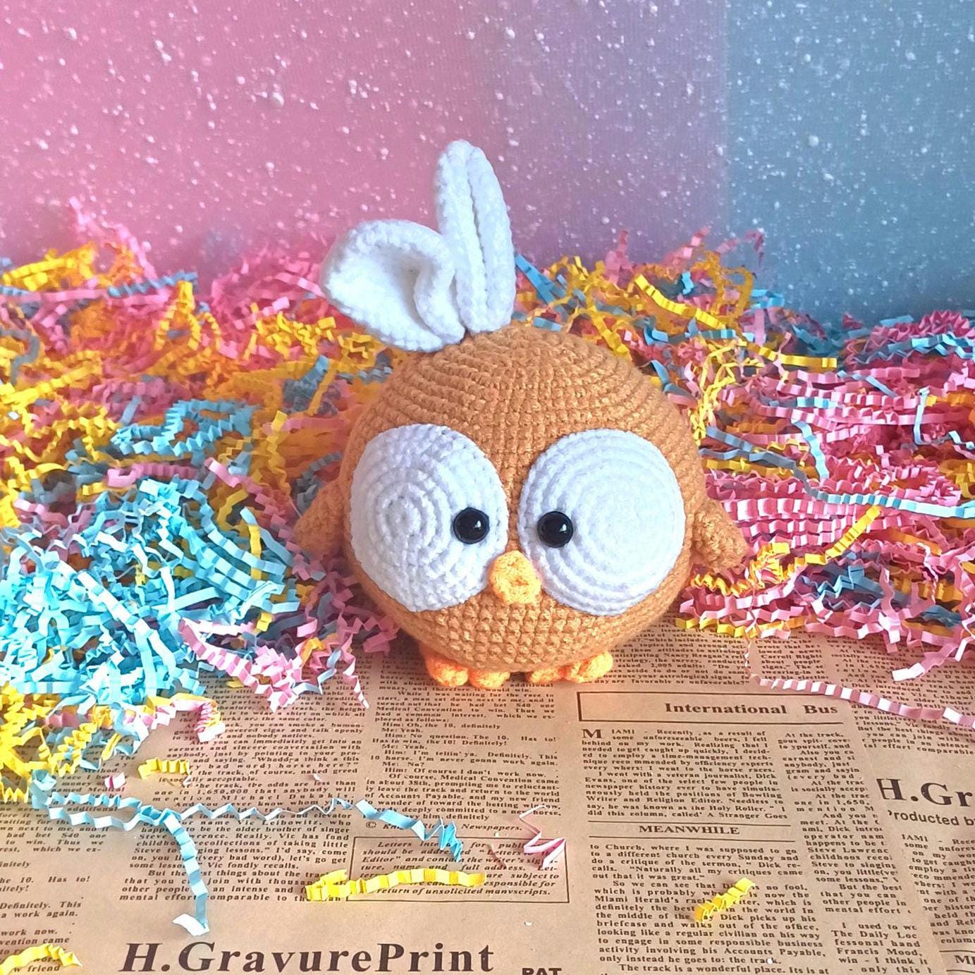 Crochet Chick Plush Toy Handmade Baby Gift Nursery Decor Amigurumi Chick Stuffed Animal Easter Spring Nursery Gift