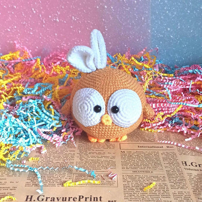 Crochet Chick Plush Toy Handmade Baby Gift Nursery Decor Amigurumi Chick Stuffed Animal Easter Spring Nursery Gift