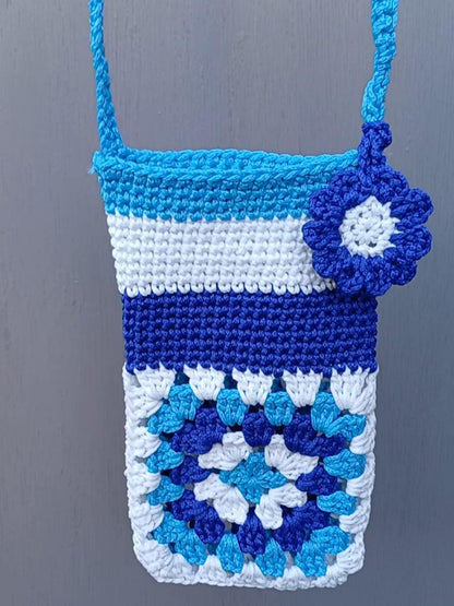 Handmade Crochet Phone Case & Matching iPod Pouch – Customisable Colours