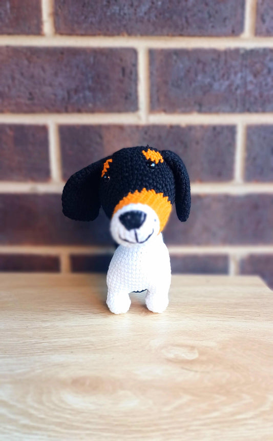 Crochet Beagle Dog Plush Gift Dog Lovers Home Decor Pet Memorial Handmade Amigurumi Soft Plush Toy