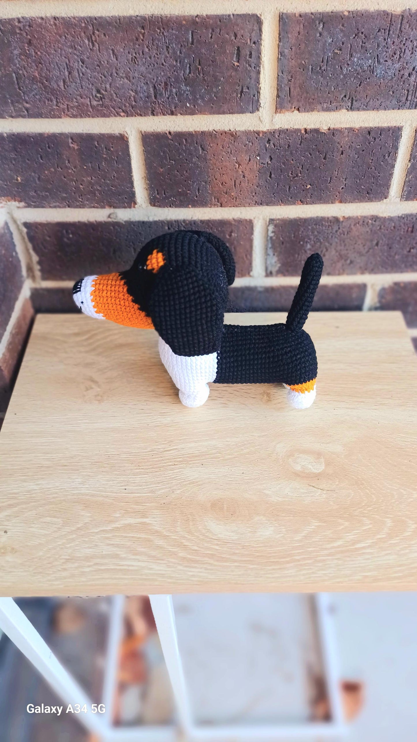 Crochet Beagle Dog Plush Gift Dog Lovers Home Decor Pet Memorial Handmade Amigurumi Soft Plush Toy