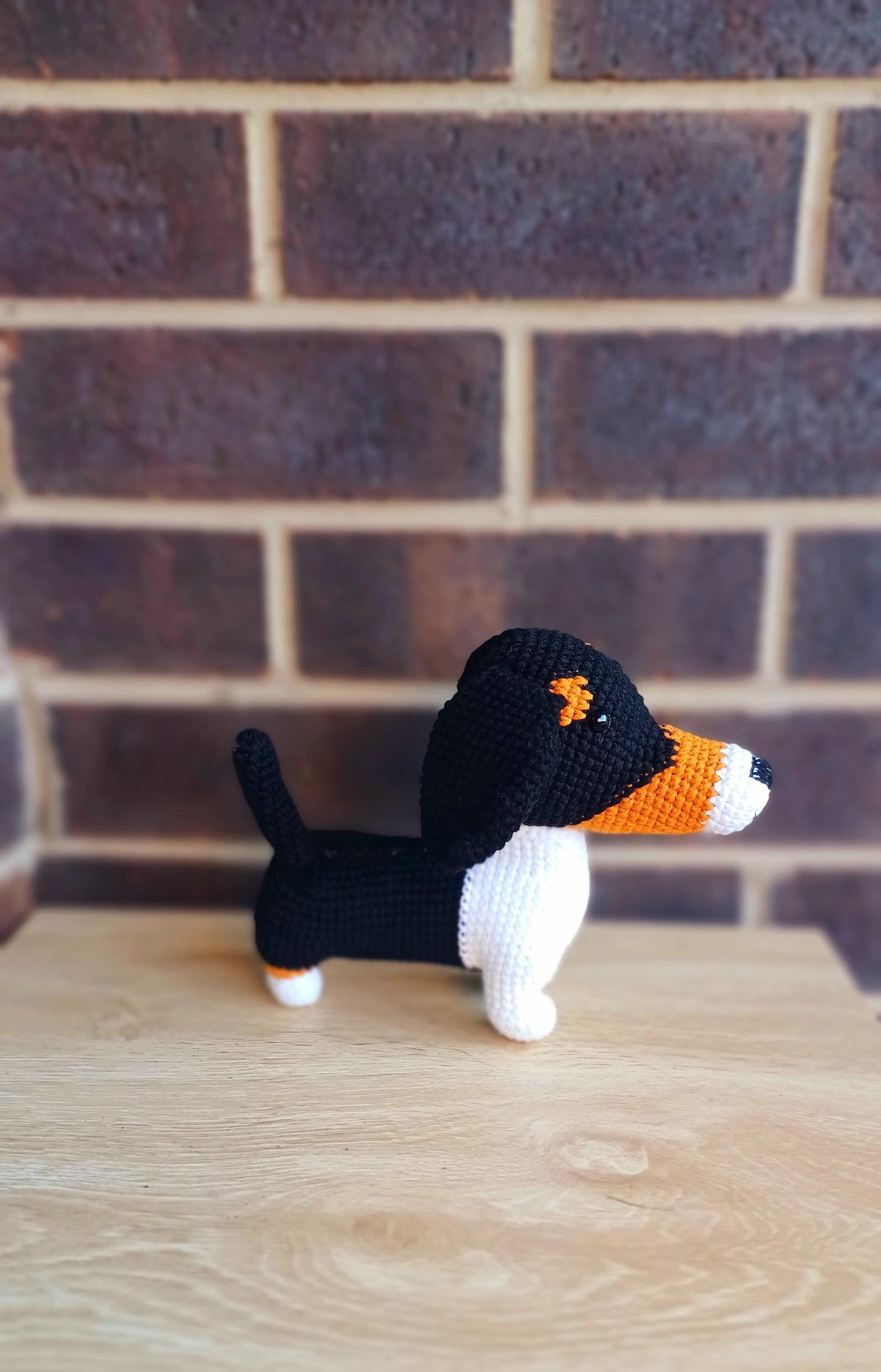 Crochet Beagle Dog Plush Gift Dog Lovers Home Decor Pet Memorial Handmade Amigurumi Soft Plush Toy