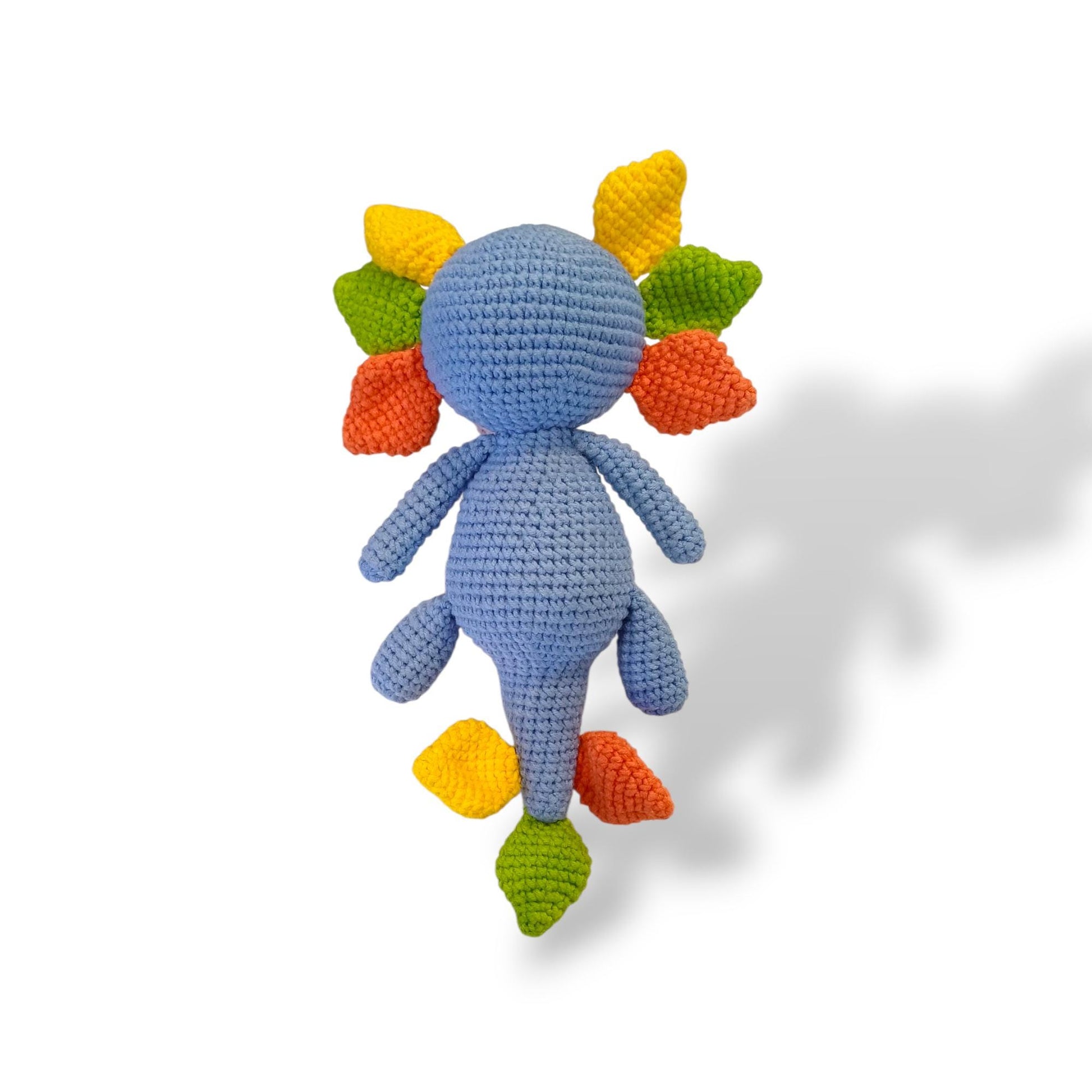 Crochet Axolotl Plush Doll Gift Animal Home Decor Handmade Amigurumi Toy