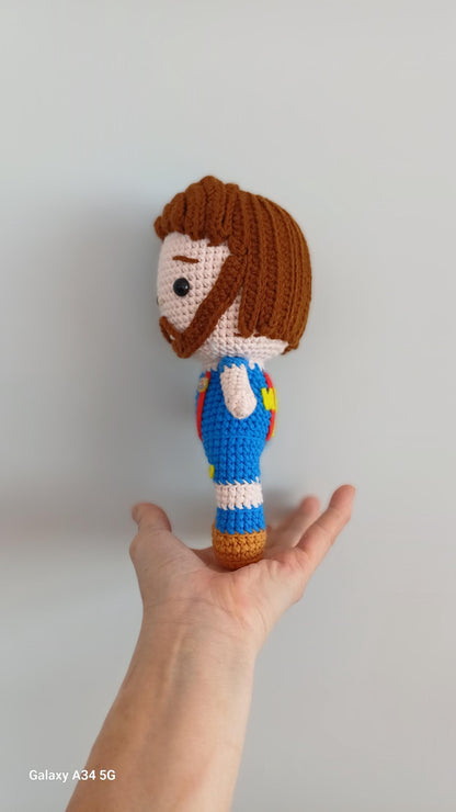 Handmade Crochet Ronaldo Doll – Messi Amigurumi Football Plush