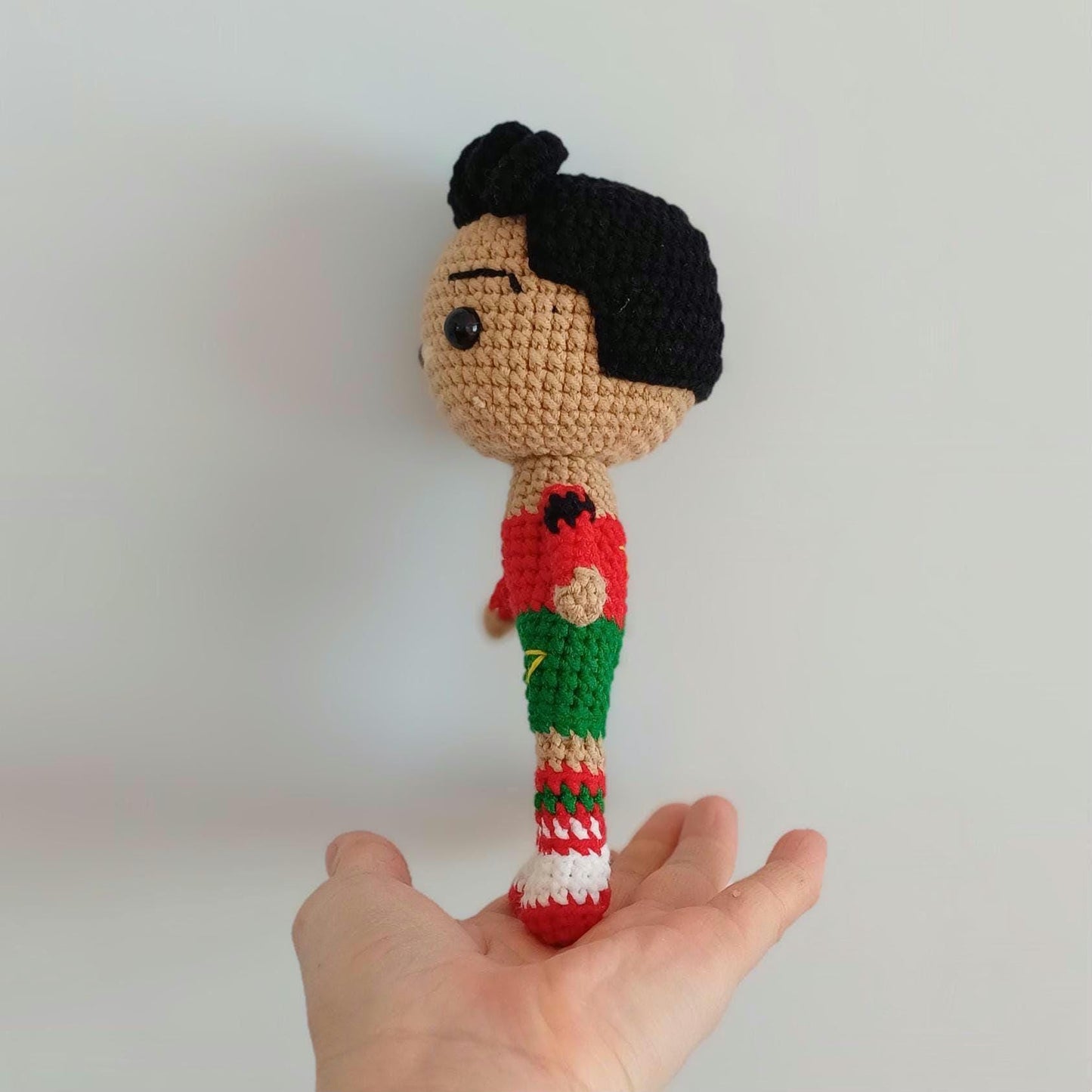 Handmade Crochet Ronaldo Doll – Messi Amigurumi Football Plush
