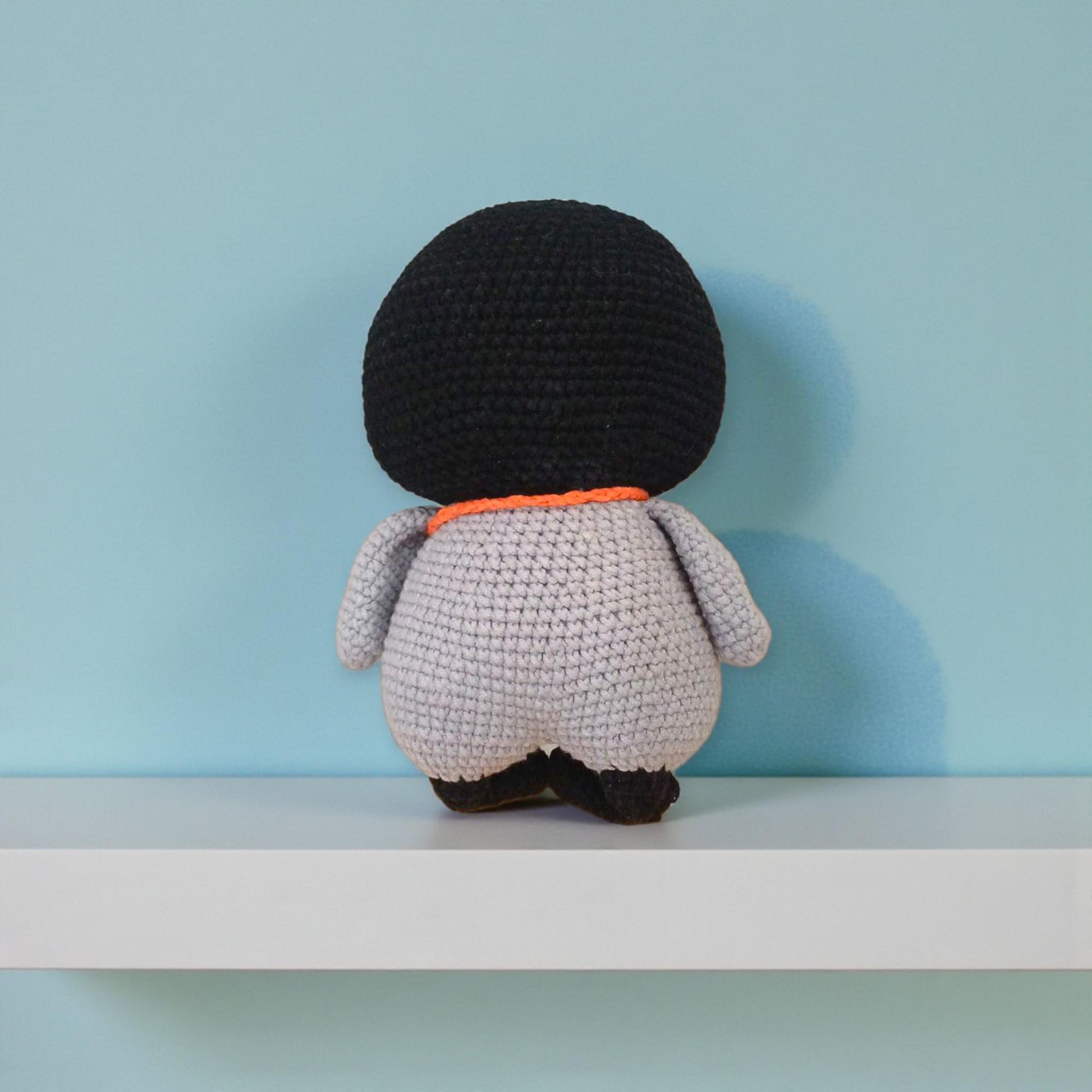 Crochet Penguin Plush, Handmade Nursery Decor