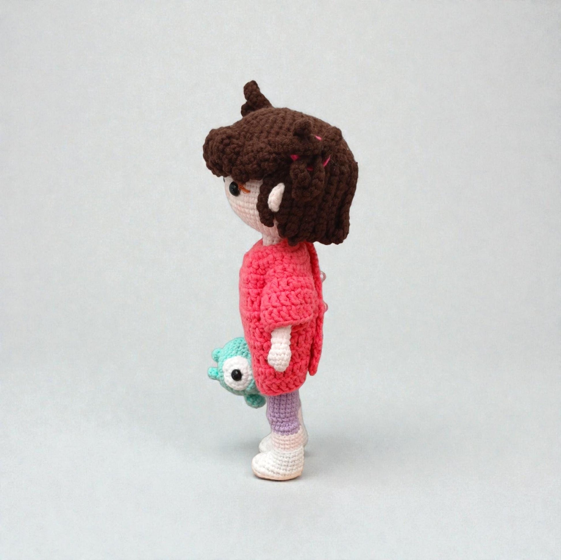 Crochet Amigurumi Doll Set Nursery Gift Baby Room Decor Handmade Soft Plush Dolls Collection