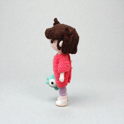 Crochet Amigurumi Doll Set Nursery Gift Baby Room Decor Handmade Soft Plush Dolls Collection