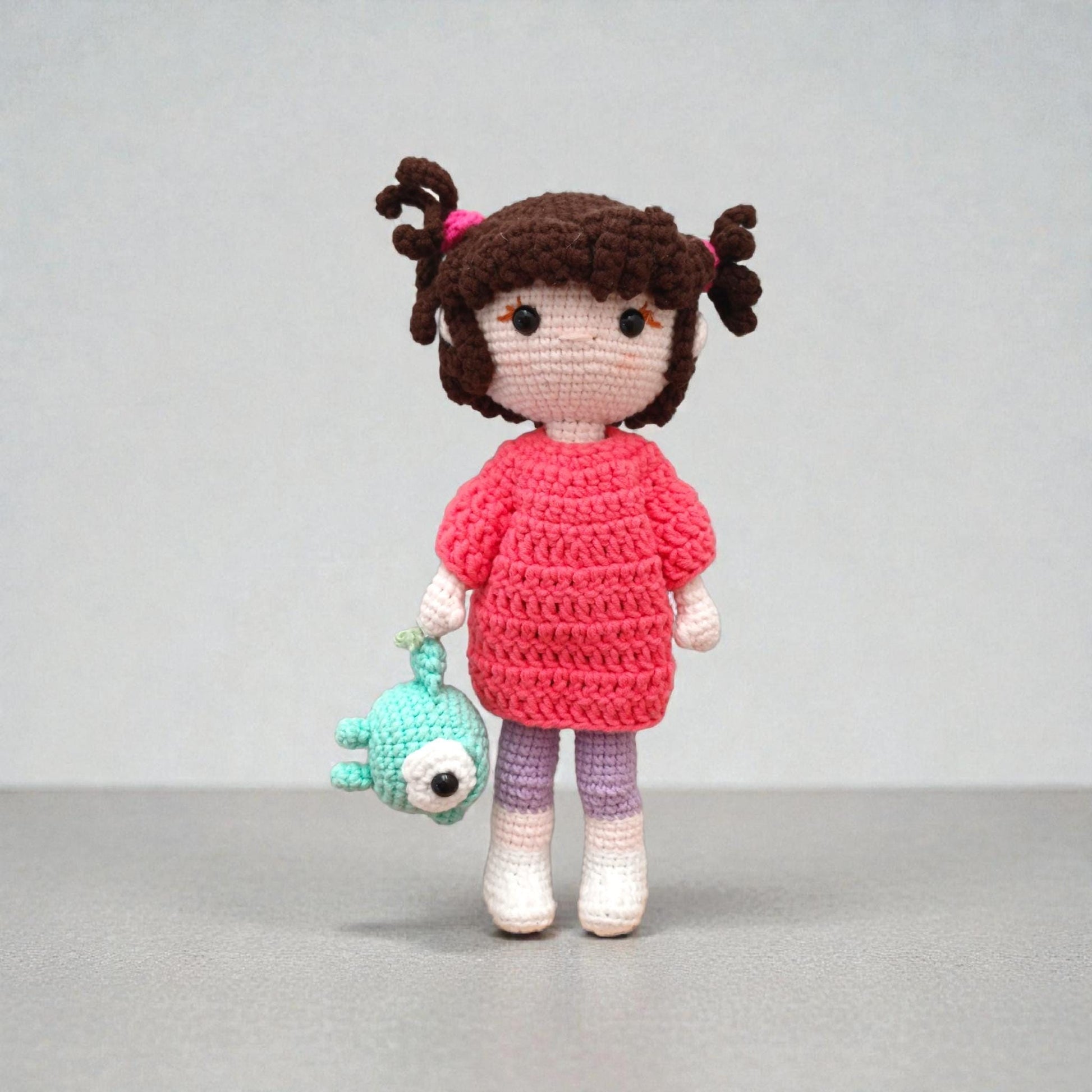 Crochet Amigurumi Doll Set Nursery Gift Baby Room Decor Handmade Soft Plush Dolls Collection