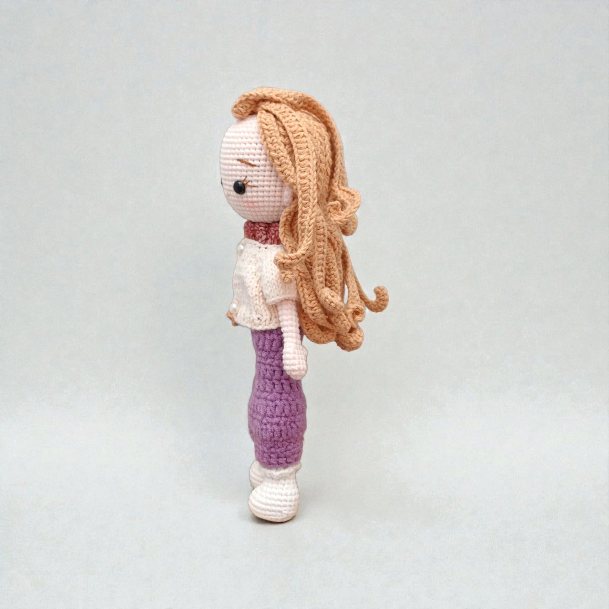 Crochet Amigurumi Doll Set Nursery Gift Baby Room Decor Handmade Soft Plush Dolls Collection