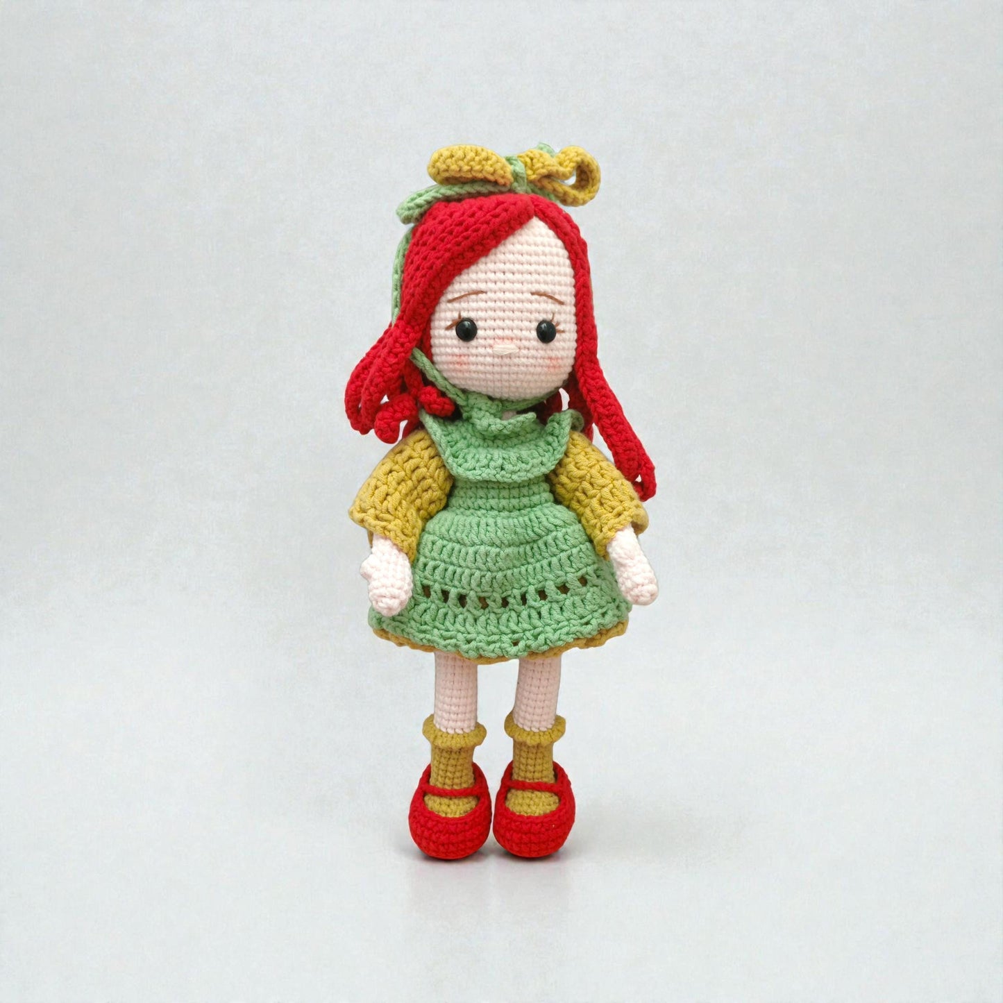 Crochet Amigurumi Doll Set Nursery Gift Baby Room Decor Handmade Soft Plush Dolls Collection