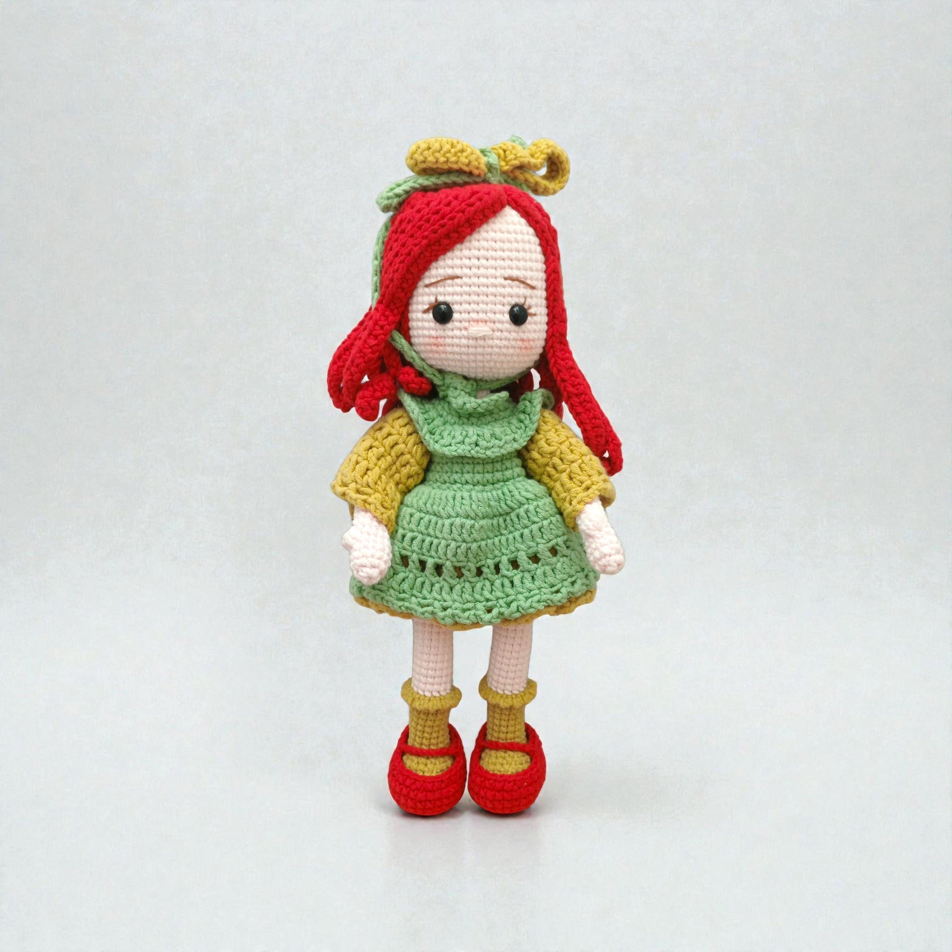 Crochet Amigurumi Doll Set Nursery Gift Baby Room Decor Handmade Soft Plush Dolls Collection
