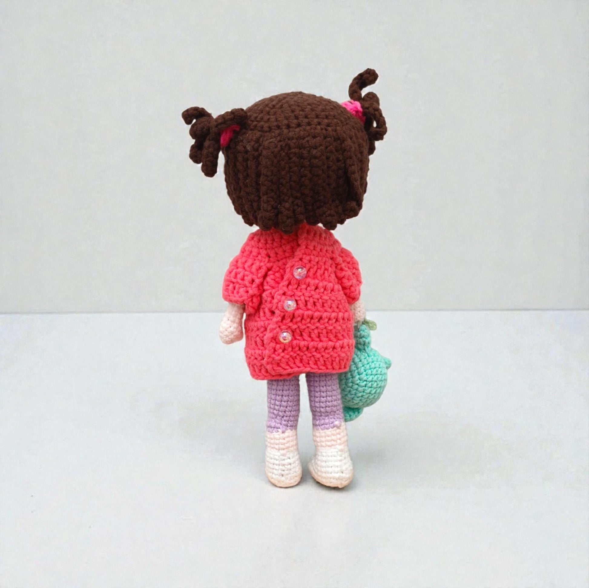 Crochet Amigurumi Doll Set Nursery Gift Baby Room Decor Handmade Soft Plush Dolls Collection
