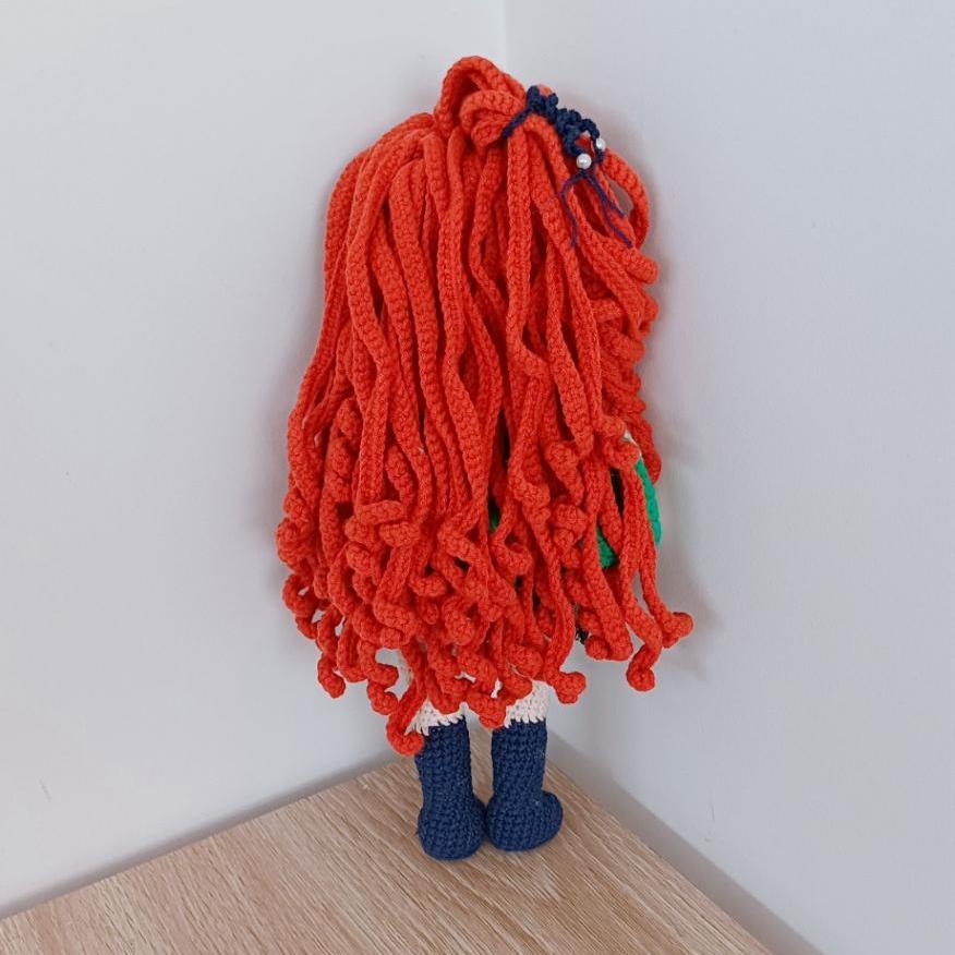 Handmade Crochet Doll Amigurumi Plush Toy Gift Soft Yarn Crochet Doll Nursery Decor Collectible Handmade Toy