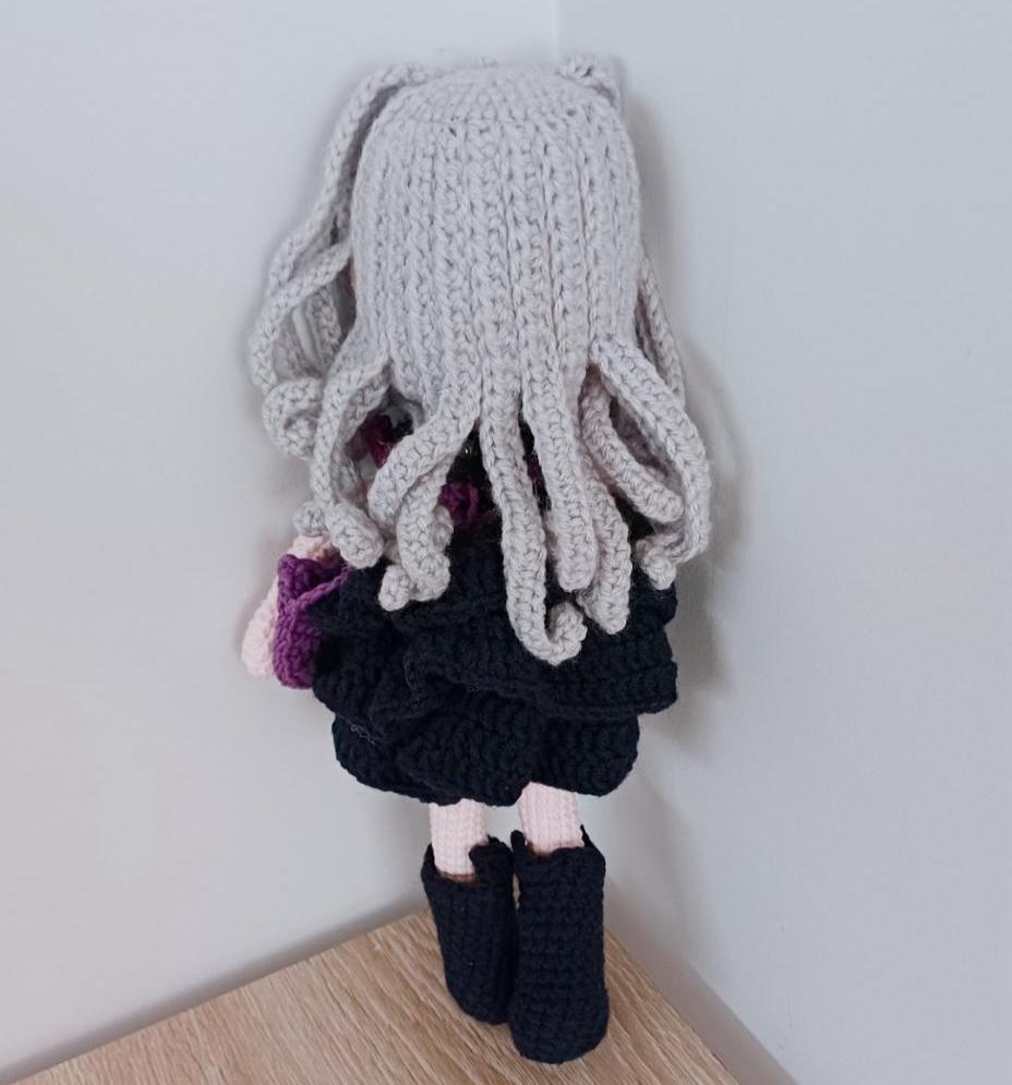 Handmade Crochet Doll Amigurumi Plush Toy Gift Soft Yarn Crochet Doll Nursery Decor Collectible Handmade Toy