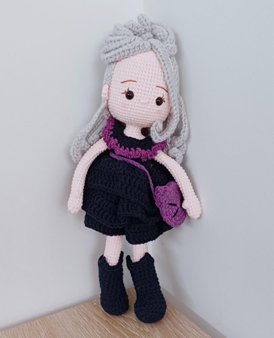 Handmade Crochet Doll Amigurumi Plush Toy Gift Soft Yarn Crochet Doll Nursery Decor Collectible Handmade Toy