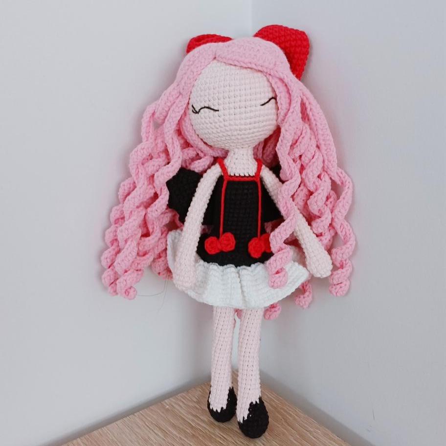 Handmade Crochet Doll Amigurumi Plush Toy Gift Soft Yarn Crochet Doll Nursery Decor Collectible Handmade Toy