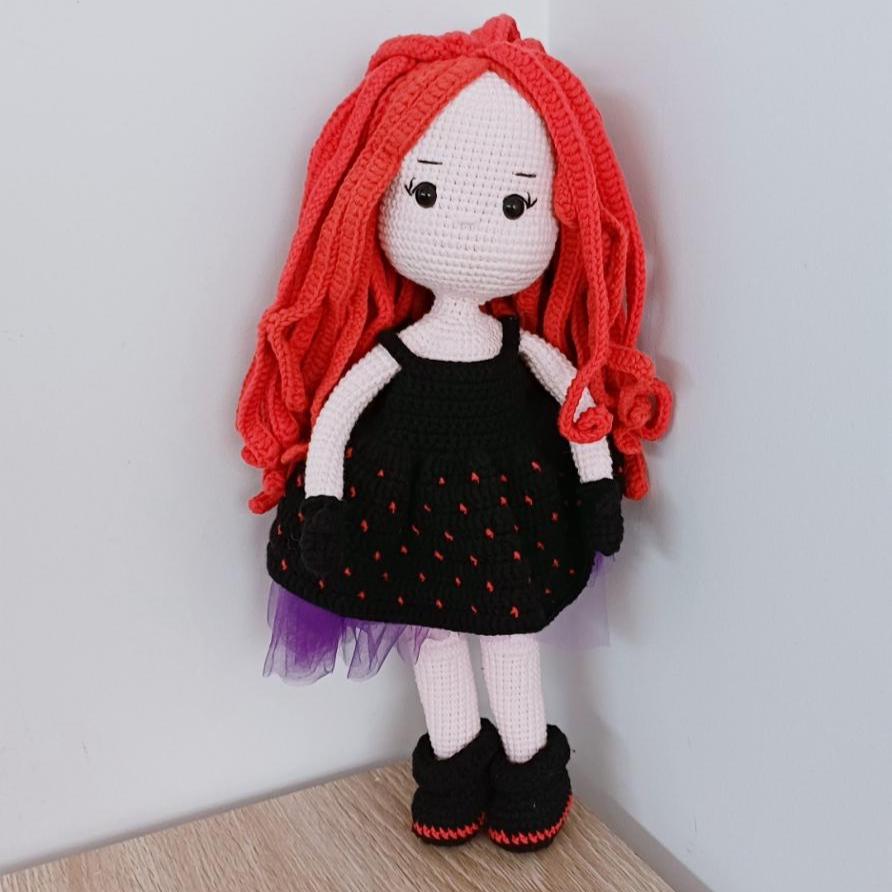 Handmade Crochet Doll Amigurumi Plush Toy Gift Soft Yarn Crochet Doll Nursery Decor Collectible Handmade Toy